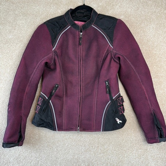 Harley-Davidson Jackets & Blazers - Harley Davidson Womens‎ Riding Jacket Size Small Pink Motorcycle Biker